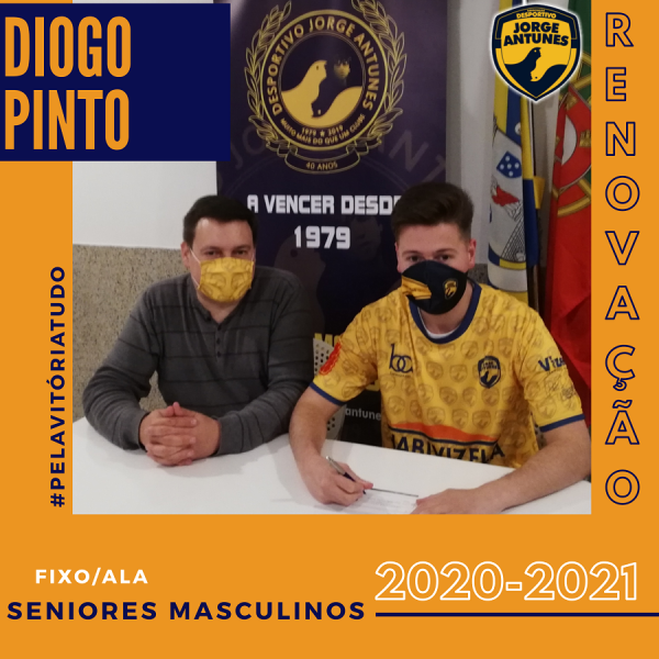 Diogo Pinto renovou com o Desportivo Jorge Antunes