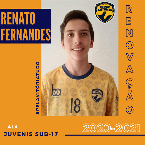 Renato Fernandes renovou e subiu ao escalão de Sub-17 do DJA