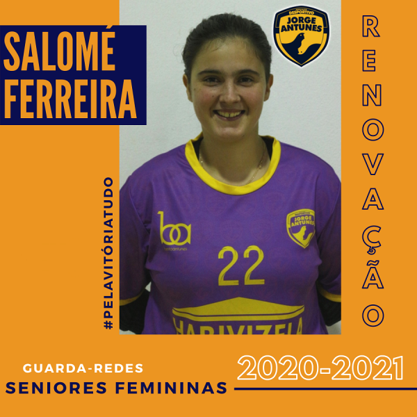 Salomé Ferreira renovou com o Desportivo Jorge Antunes
