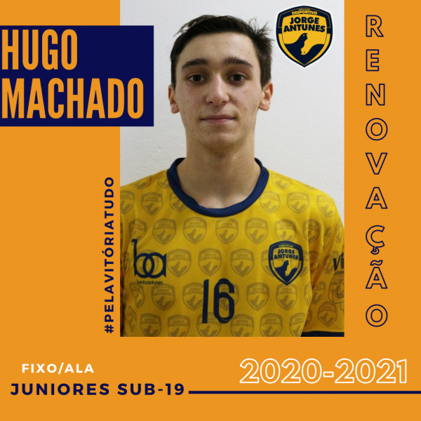 Hugo Machado renovou e subiu ao escalão de Sub-19 do DJA