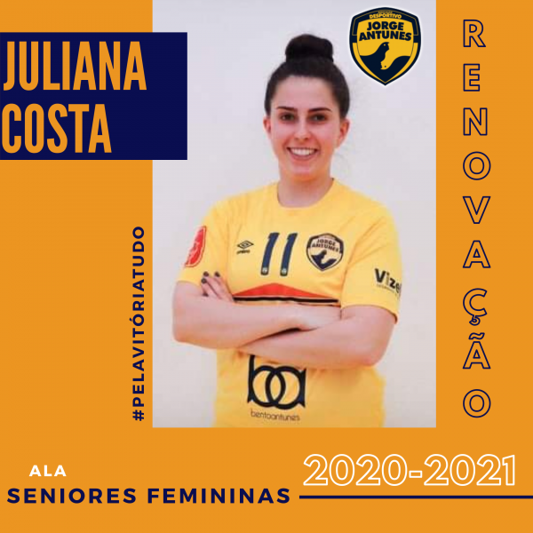 Juliana Costa renovou com o Desportivo Jorge Antunes