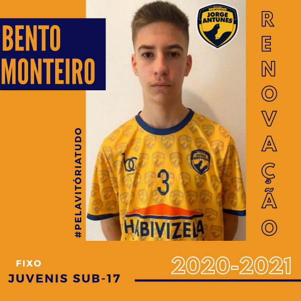 Bento Monteiro renovou e subiu ao escalão de Sub-17 do DJA