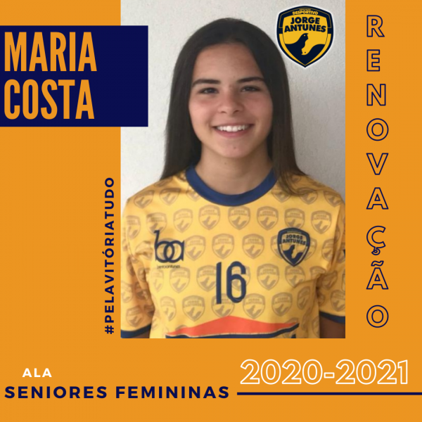 Maria Costa renovou com o Desportivo Jorge Antunes e subiu ao escalão sénior feminino